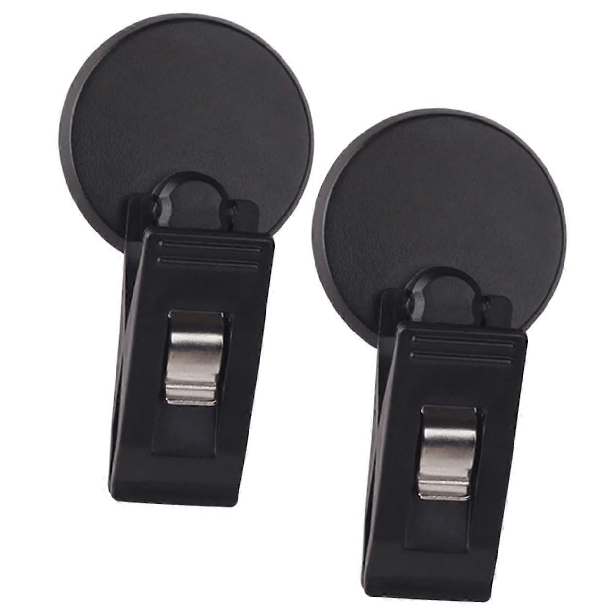 2 Pieces SelfAdhesive Parking Ticket Holder Clips, Practical Car Storage for Receipts and Cards, EasytoMount Design for Vehicle Surfaces.