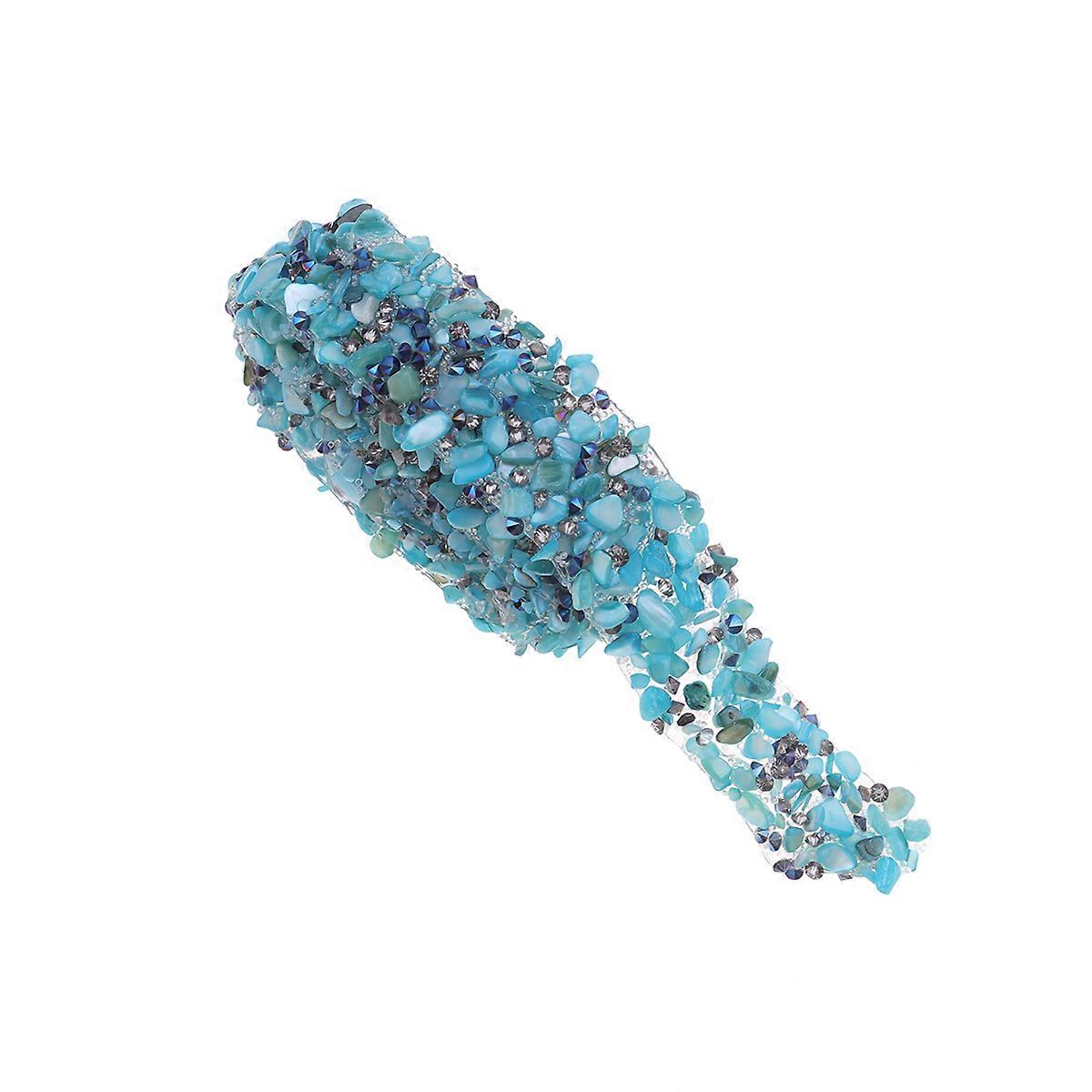 Stylish Blue Rhinestone Shell Trim for Decor Use Perfect for Dress Sash Belt DIY Bags Shoes