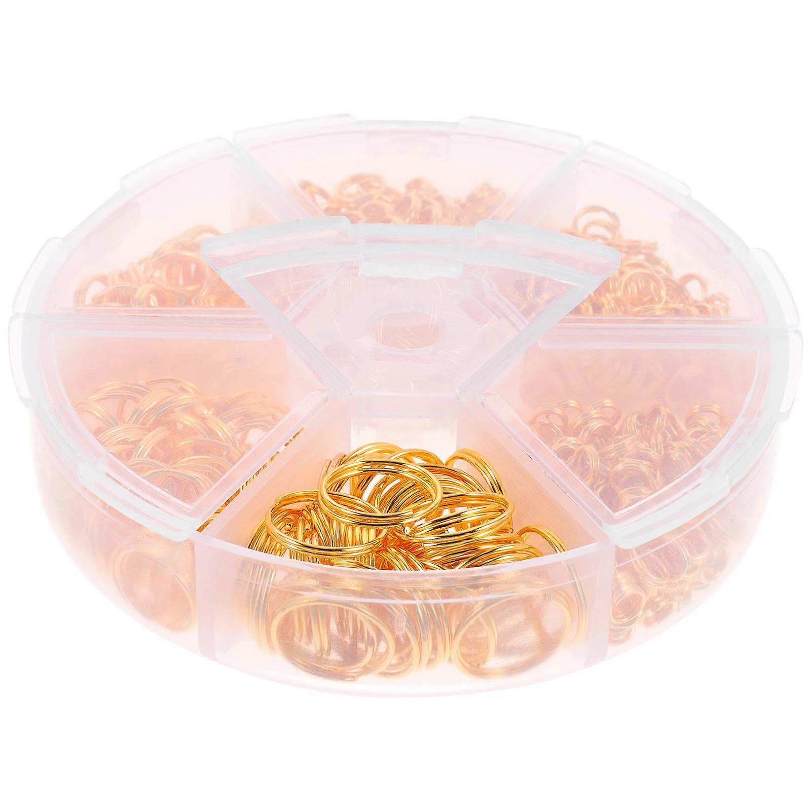 690pcs Durable Iron Jump Rings for Jewelry Making, Keychains & DIY Crafts – Multipurpose Connectors for Necklaces, Bracelets & Phone Hangings