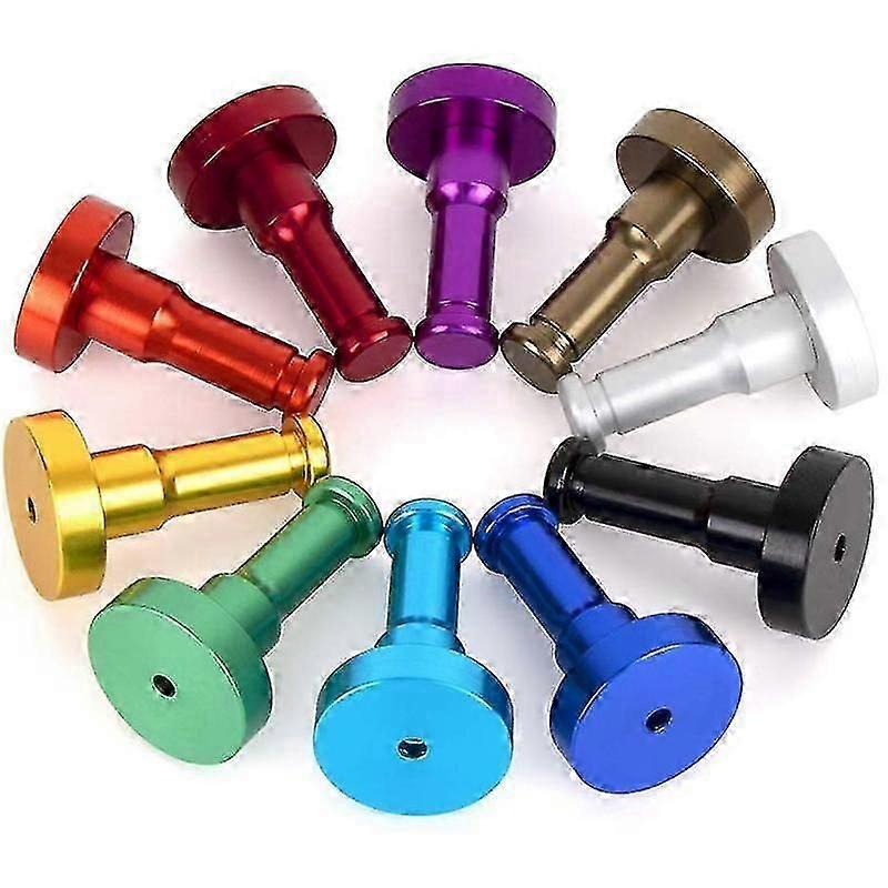 10 Pack of Wall Mounted Coat Hooks in 10 Colors, Multicolor Heavy Duty Hooks Set Single Wall Hooks