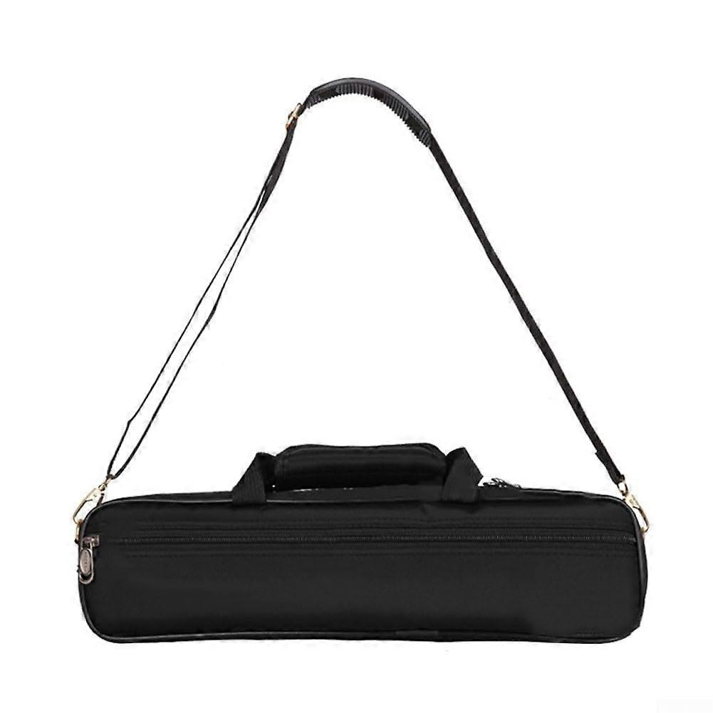 Portable Flute Pouch with Adjustable Shoulder Strap, Padded Flute Gig Bag for 16-17 Hole Flutes, Model 6N445S645V7Q089PT107KND9B