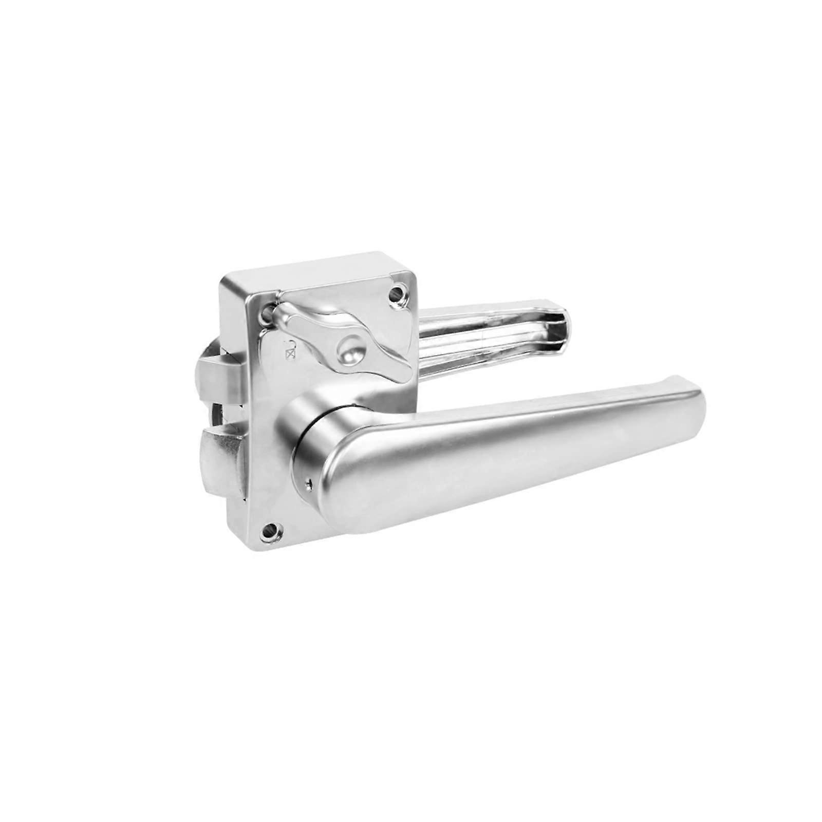 RV Caravan Bathroom Door Lock Silver with Reverse Lock, Versatile WC Door Lock for Camper and Kitchen Use, 1 UK Size
