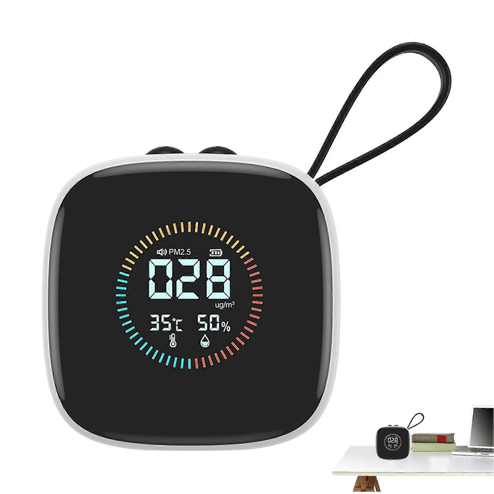 Handheld Air Quality Monitor PM2.5 Detector | Portable Air Quality Monitoring with LED Display and Multi-Purpose Dust Detection Tool