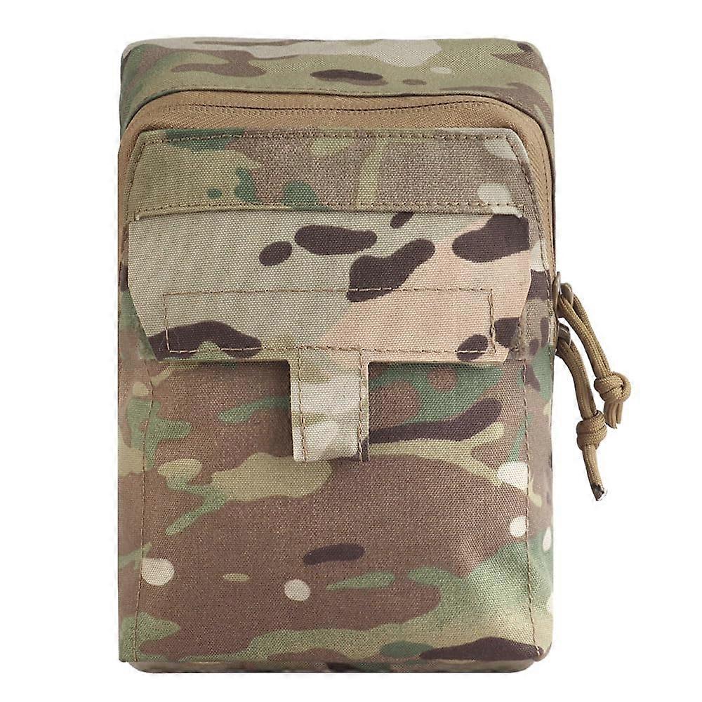 Multi Molle Admin Bags, Advanced Tactical EDC Storage Bags for Tactical Equipment Belt Cummerbund/Brown/CP