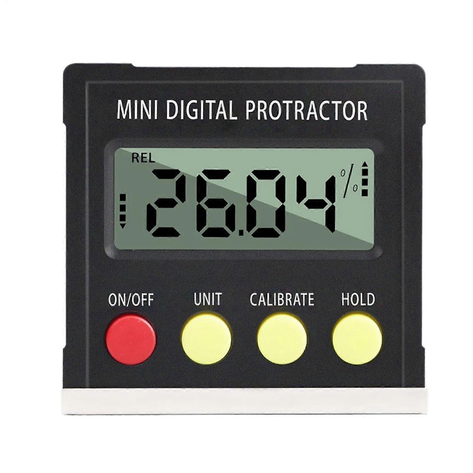 Digital magnetic angle finder: Digital set of angle finders, digital angle finder tool with percentage display, measurement tools