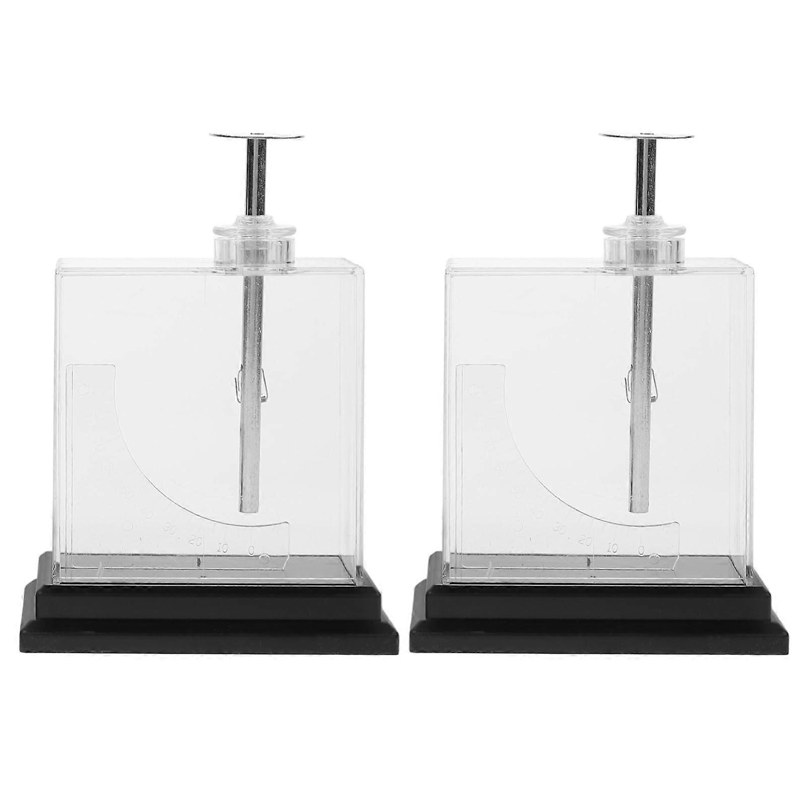 Foil Electroscope Acrylic Frame Metal Foil Leaves Teaching Aid Electrometer Kit For Physics Classroom Experiments