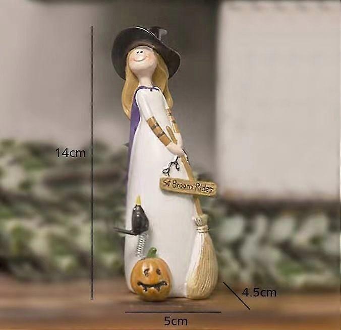 Halloween Witch Decor Set | Whimsical Cute Decorations | Festive Tabletop Display