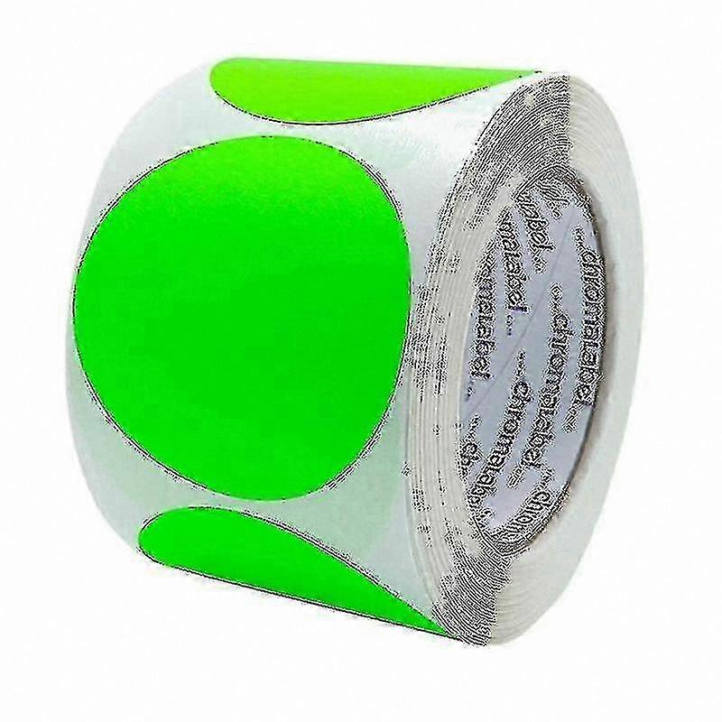 2-Inch Round Removable Color-Coded Dot Stickers, 500 Pieces