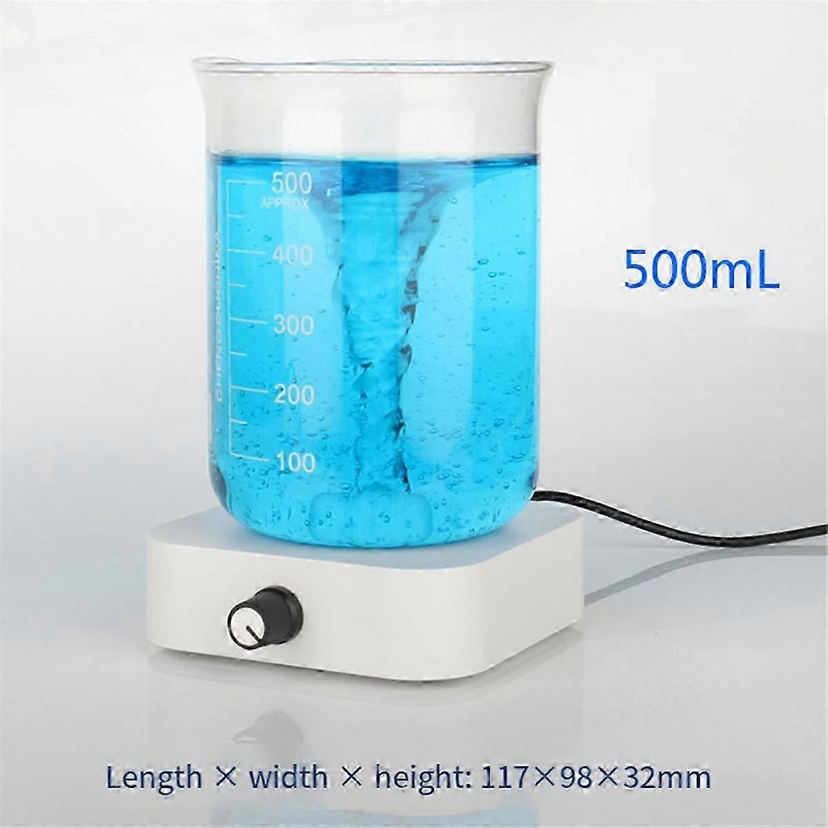 1000mL Lab Stir Plate with Magnetic Bar, 2200RPM Max Speed for Chemistry Experiments