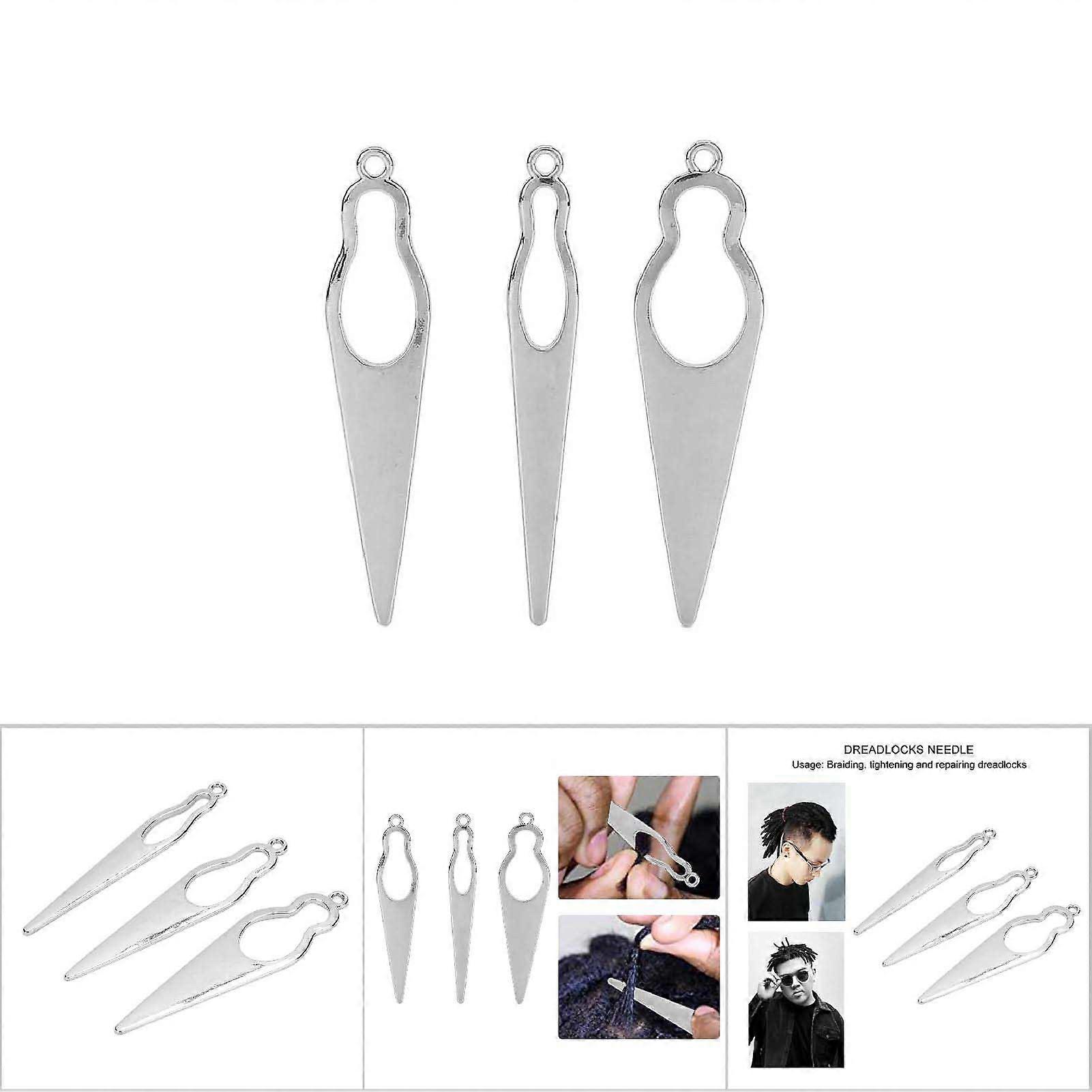 Dreadlocks Needle Crochet Hook Hair Tool Silver Alloy Braiding