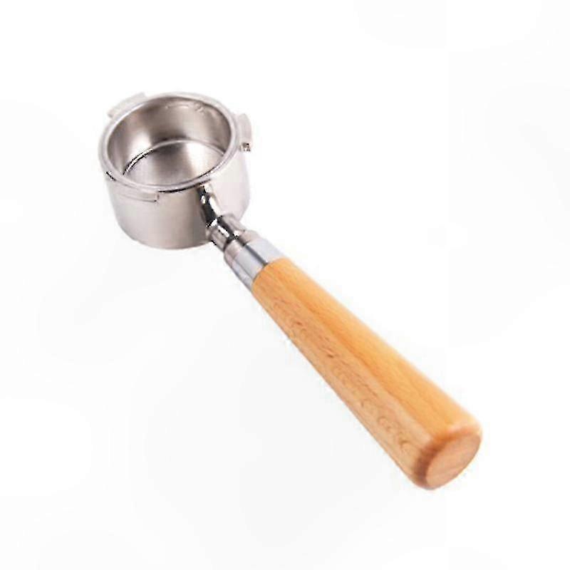 Espresso Coffee Portafilter with Wooden Handle, Stainless Steel Filter in 51/54/58mm Sizes