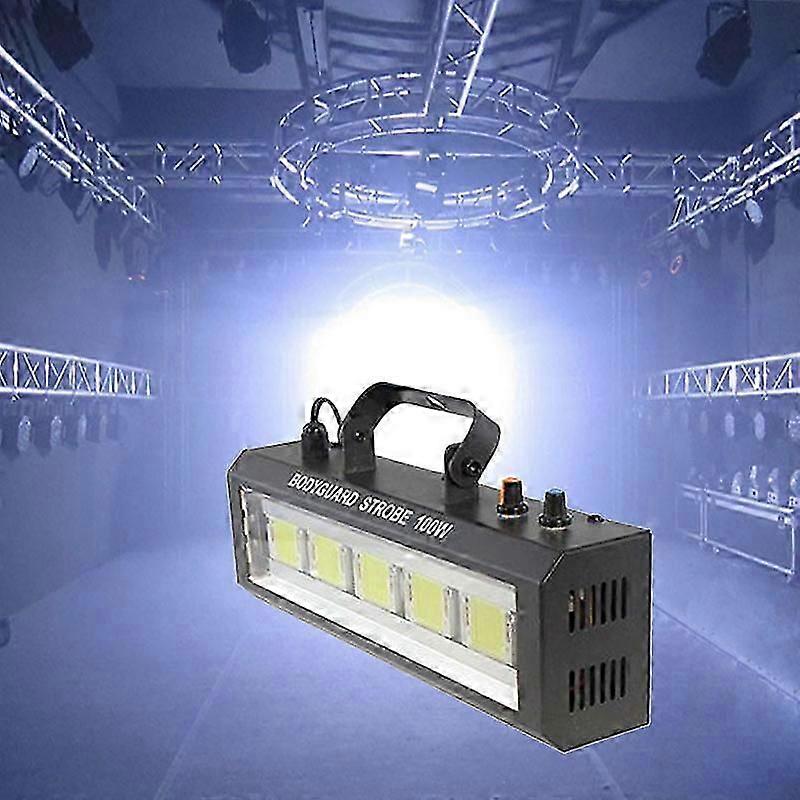 100W LED Strobe light Sound/Adjustable speed/Auto Control LED White Flash Light Disco Party Home Music Show Stage Projector