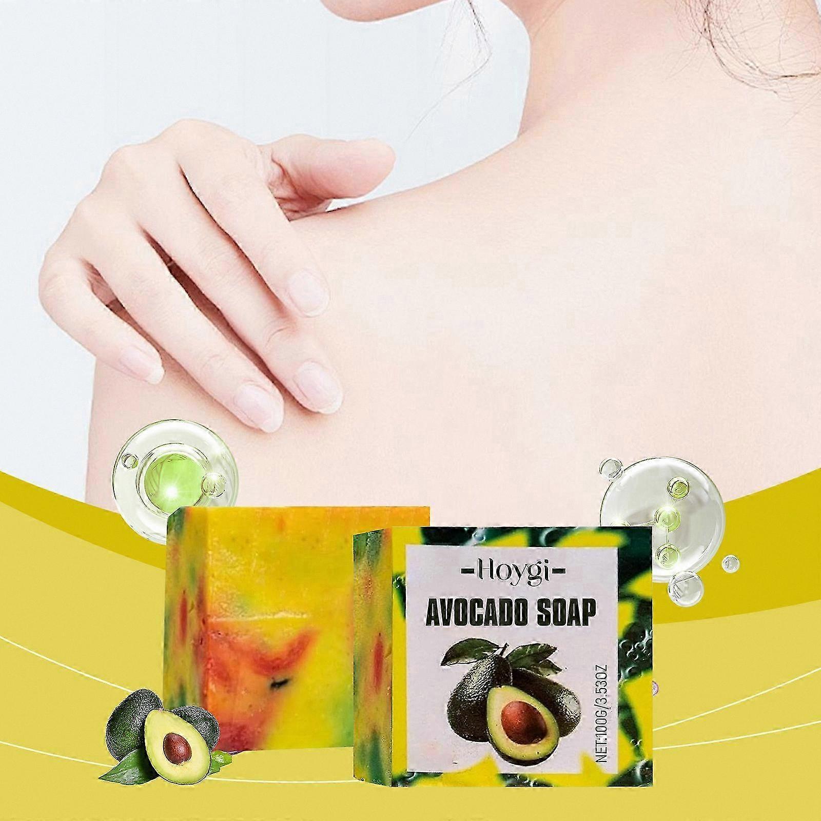 Natural Avocado Soap for Skin Care, Handmade Cleansing Bar, Moisturizing and Nourishing Formula for Gentle Cleaning