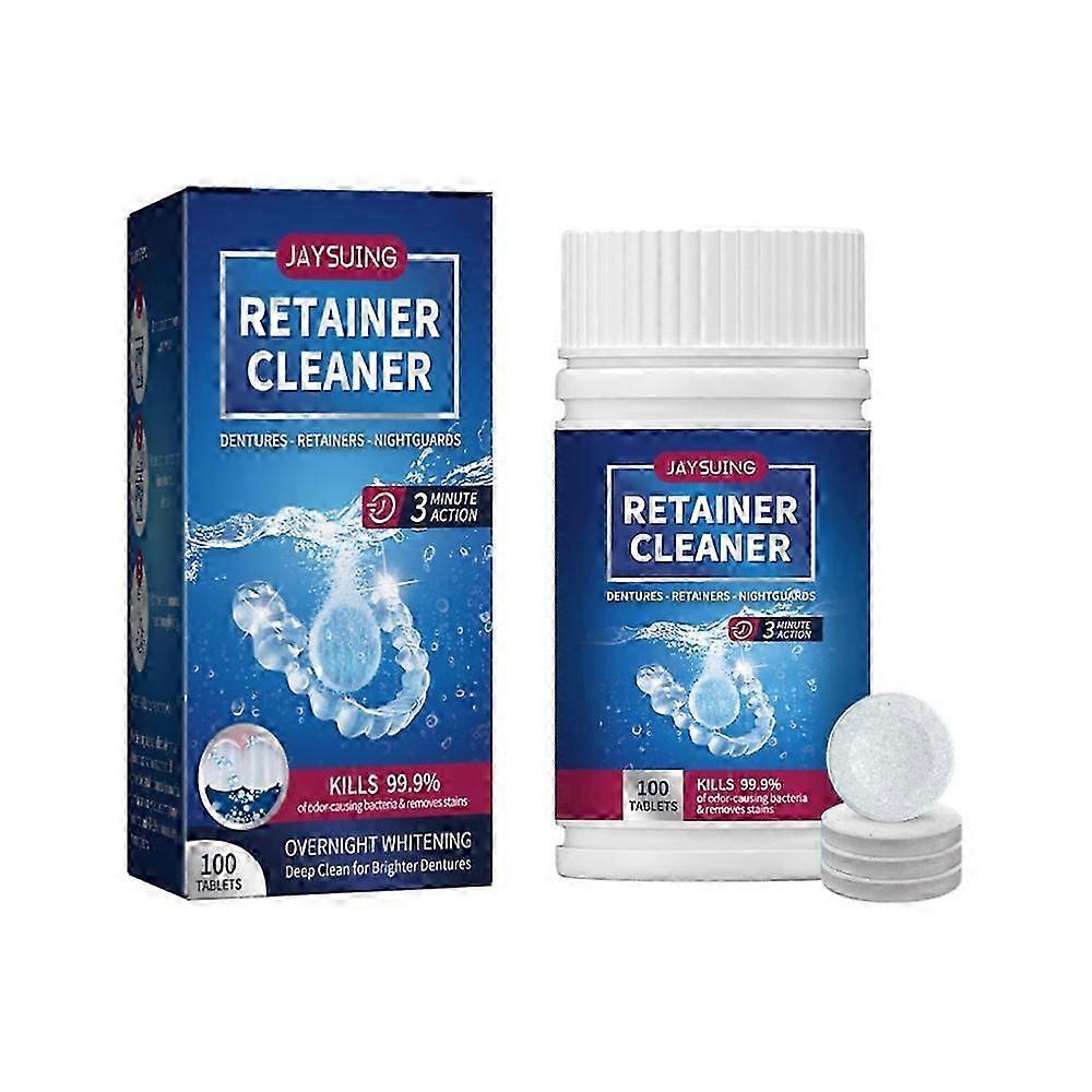 100pcs Denture Cleaning Tools for Aligner Mouth Guard Retainers - Cleaning Kit