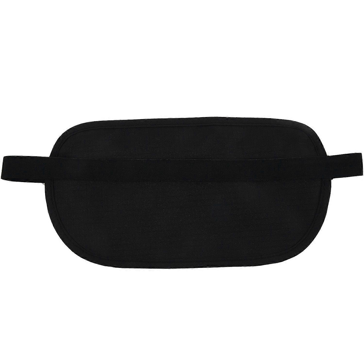 Midjeficka för pass Pengar Bältesväska Dold Säkerhet Plånbok Svart