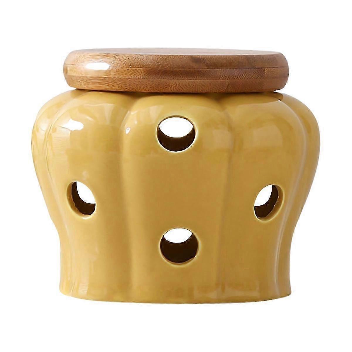 Ceramic Garlic Storage Jar Candle Lampshade