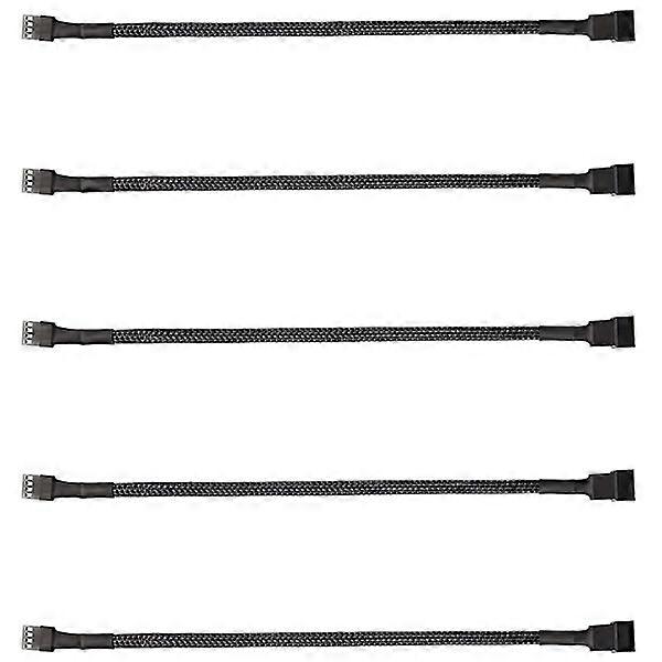 Package of 4-Pin PWM Fan Splitter, Sleeved Braided Adapter Compu