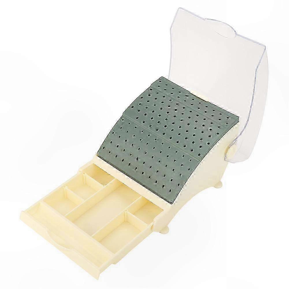 142-Hole Dental Tool Organizer with Drawer for Convenient Access
