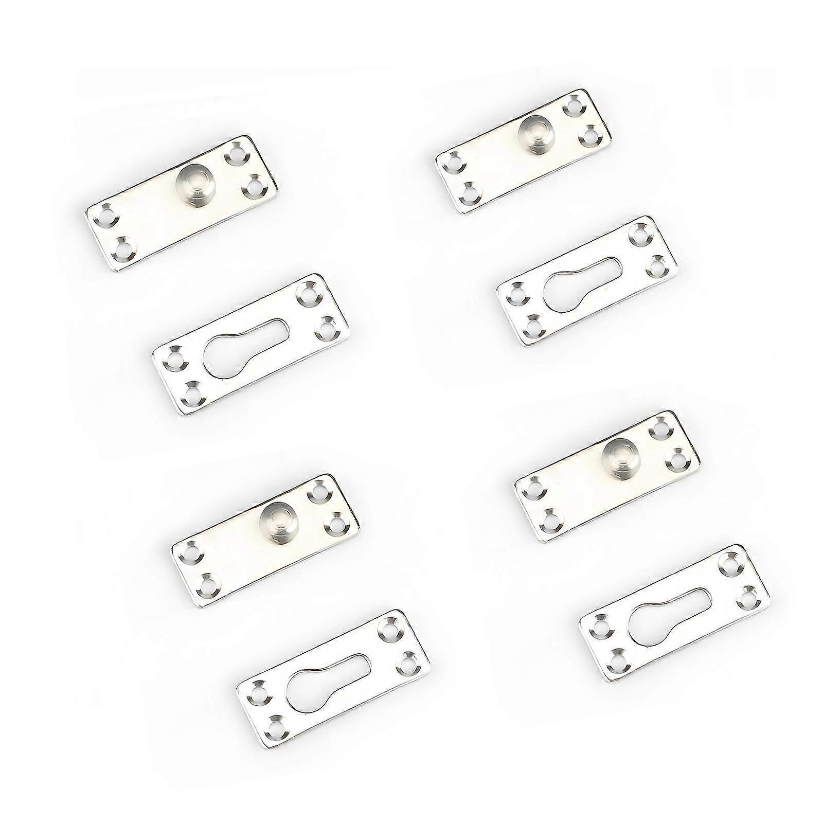 4Pcs Bed Rail Fasteners Wood Bed Frame Mounting Hardware Replacement Thickened