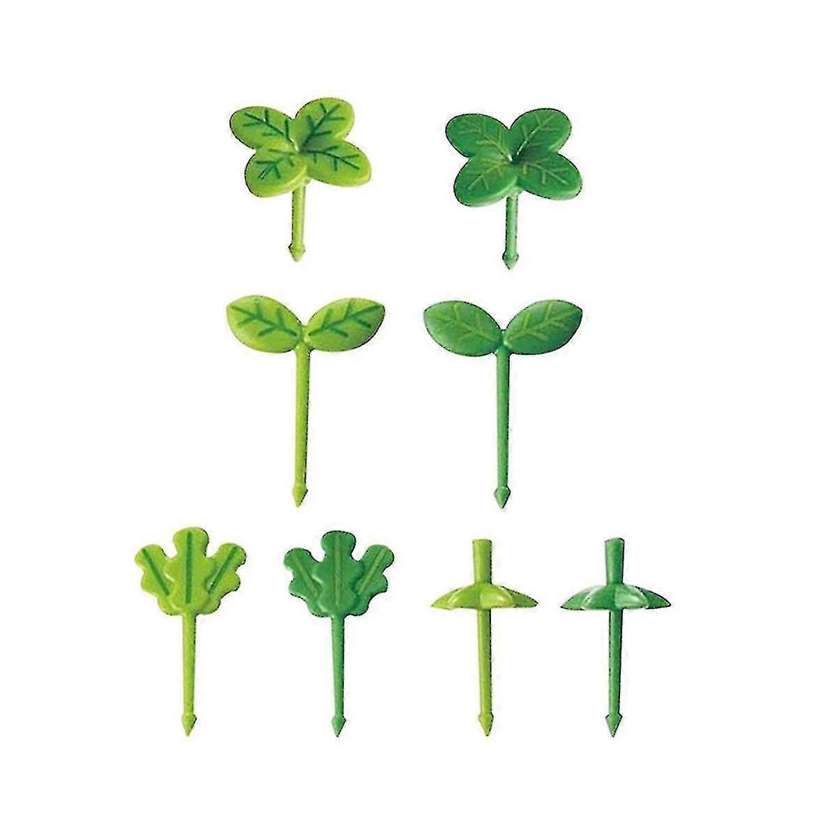 80-piece 5cm-long reusable plastic fruit forks