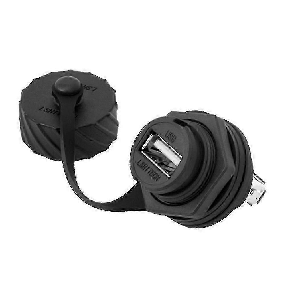 USB 2.0/3.0 Waterproof Socket, 1 Piece, IP67 Protection for Vehicle and Other Scenarios