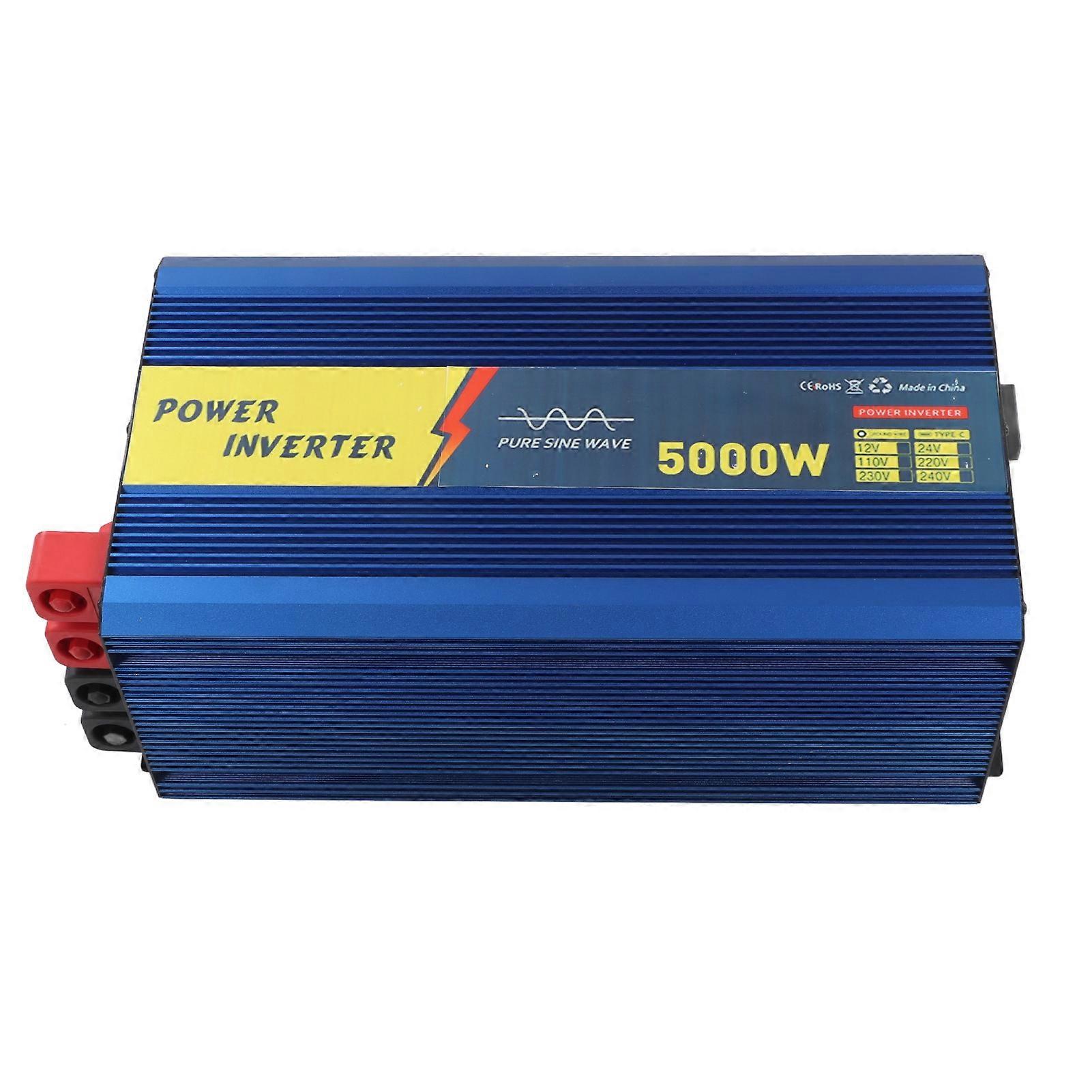 5000W Pure Sine Wave Inverter DC12V to AC110V with LED Display