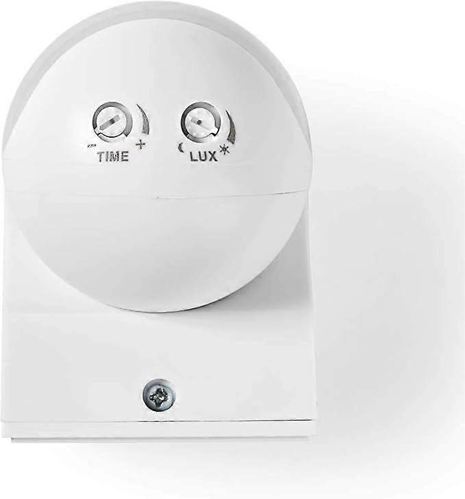IP44 infrared motion detector on the wall, LED compatible, max. range 12 m/180