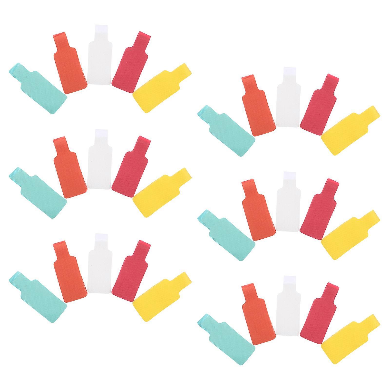 Cable Management Cable Labels for Electronics in Data Centers Assorted Color Nylon and Polyester Material Writable 30Pcs