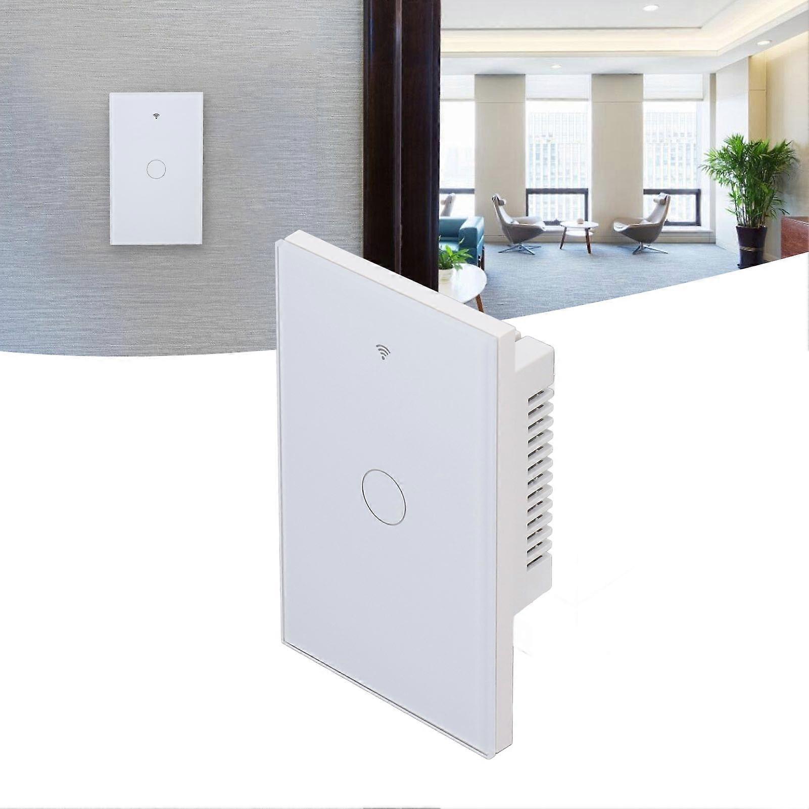 Touch Smart Switch 10A WiFi Tempered Glass Panel Home Timer