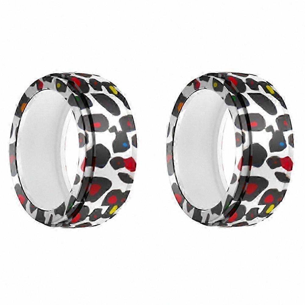 2-Pack Smart Ring Silicone Covers for Galaxy Ring and Oura Gen3, S+M Sizes, Printed Pattern Protective Cases