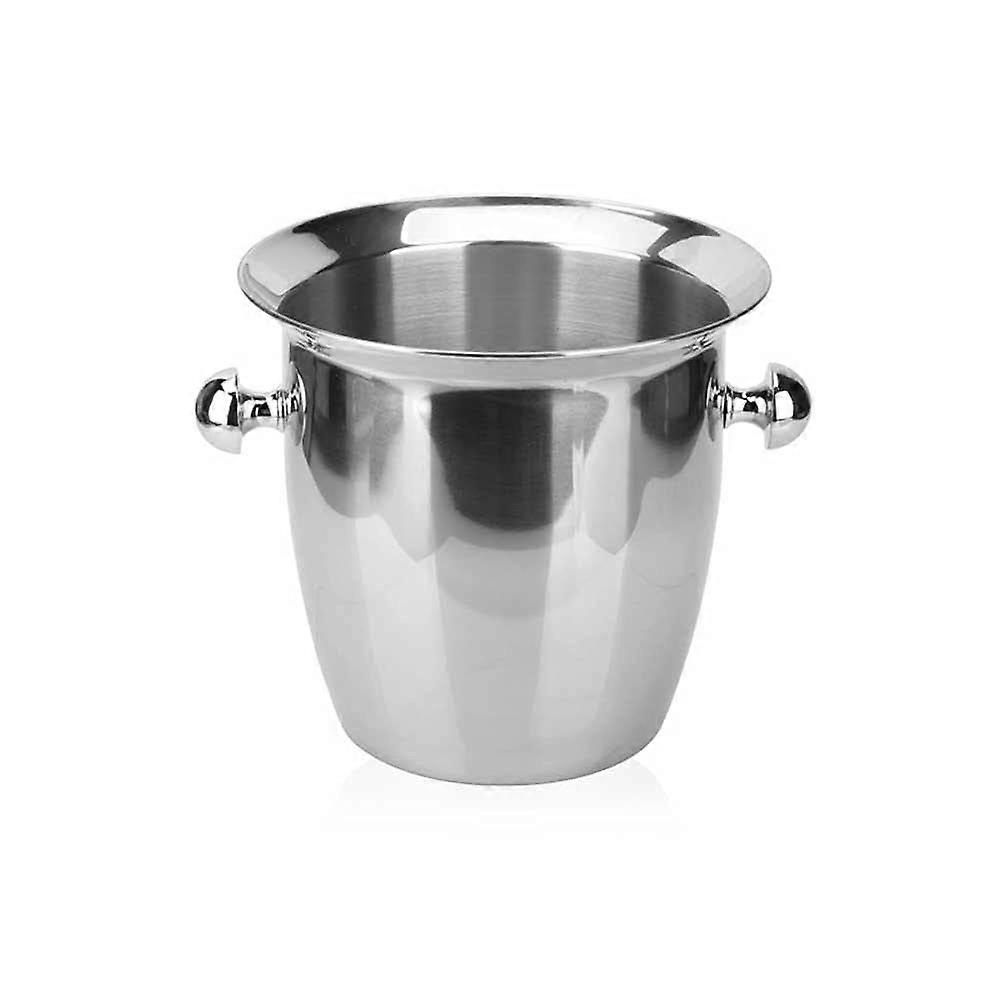Double Wall Insulated Stainless Steel Ice Bucket With Lid, Portable Champagne Ice Bucket For Parties, Chiller Bucket