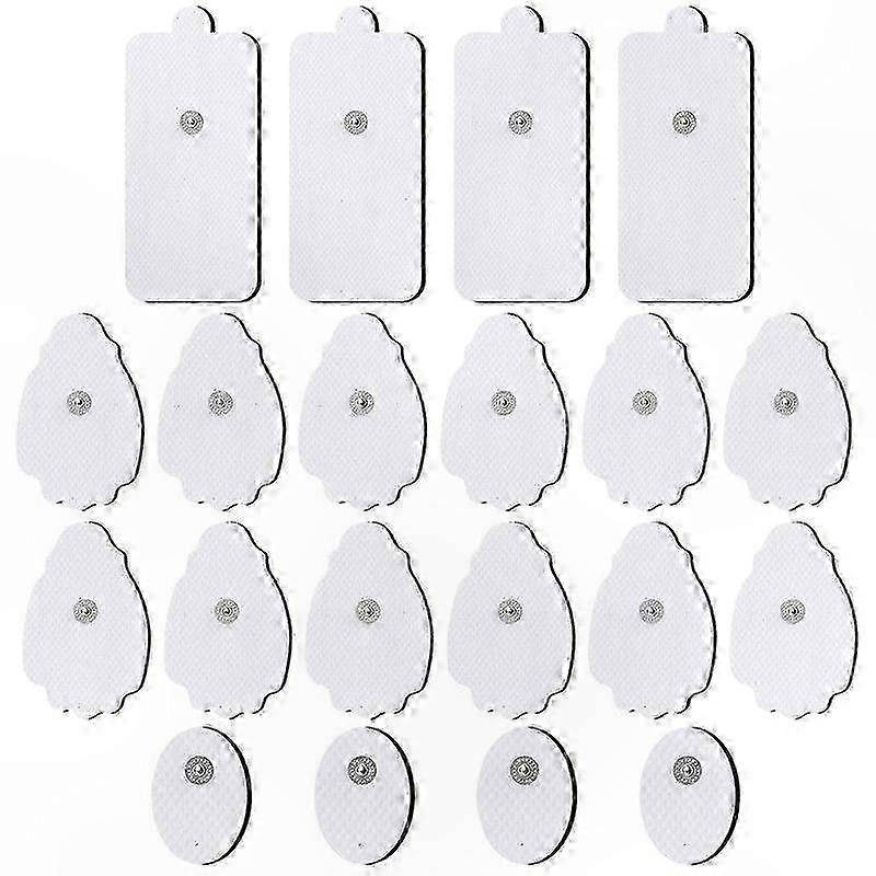 Reusable Self-Adhesive Electrode Pads for TENS Unit Muscle Stimulation, 20 Pack Replacement Pad Set