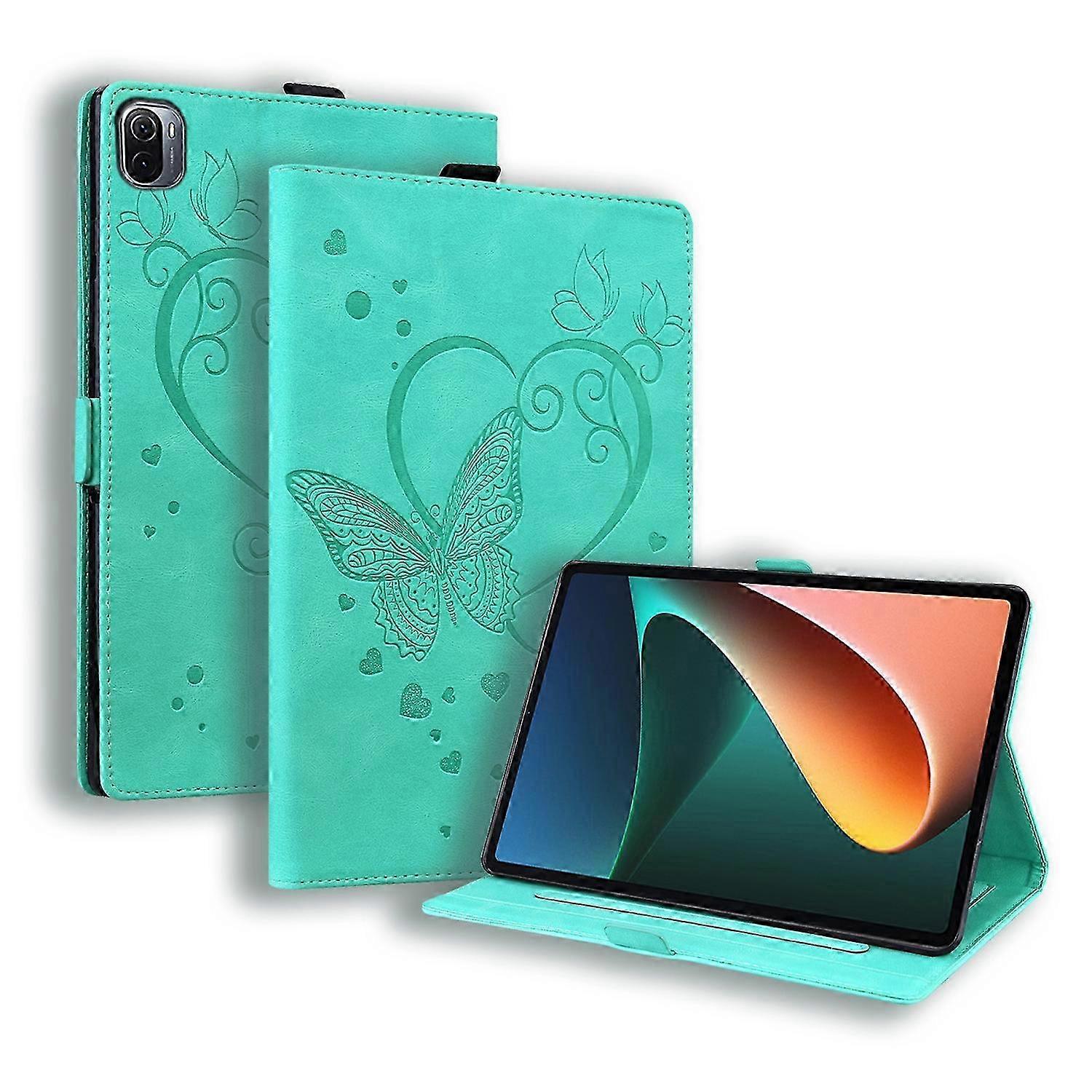 For Xiaomi Pad 5 / Pad 5 Pro Love Butterfly Pattern Horizontal Flip Leather Case with Holder & Sleep / Wake-up Function 2025