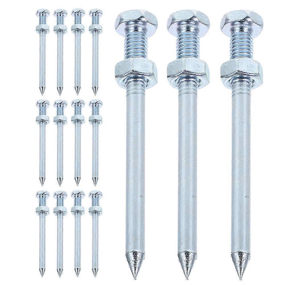 Heavy Duty Aerator Spikes Metal Lawn Tool for Garden Yard 75Pcs Silver