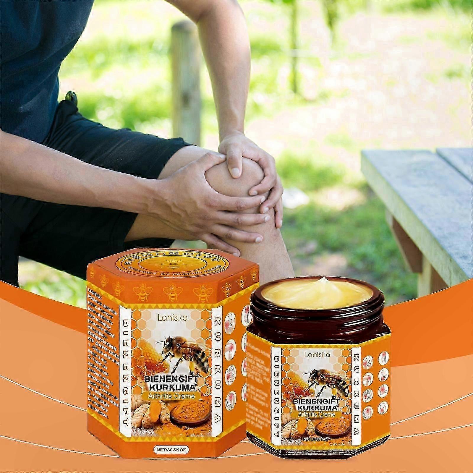 Soothing Joint Cream with Turmeric, Massage Formula for Pain Relief in Legs, Hands, Knees, Neck, and Joints