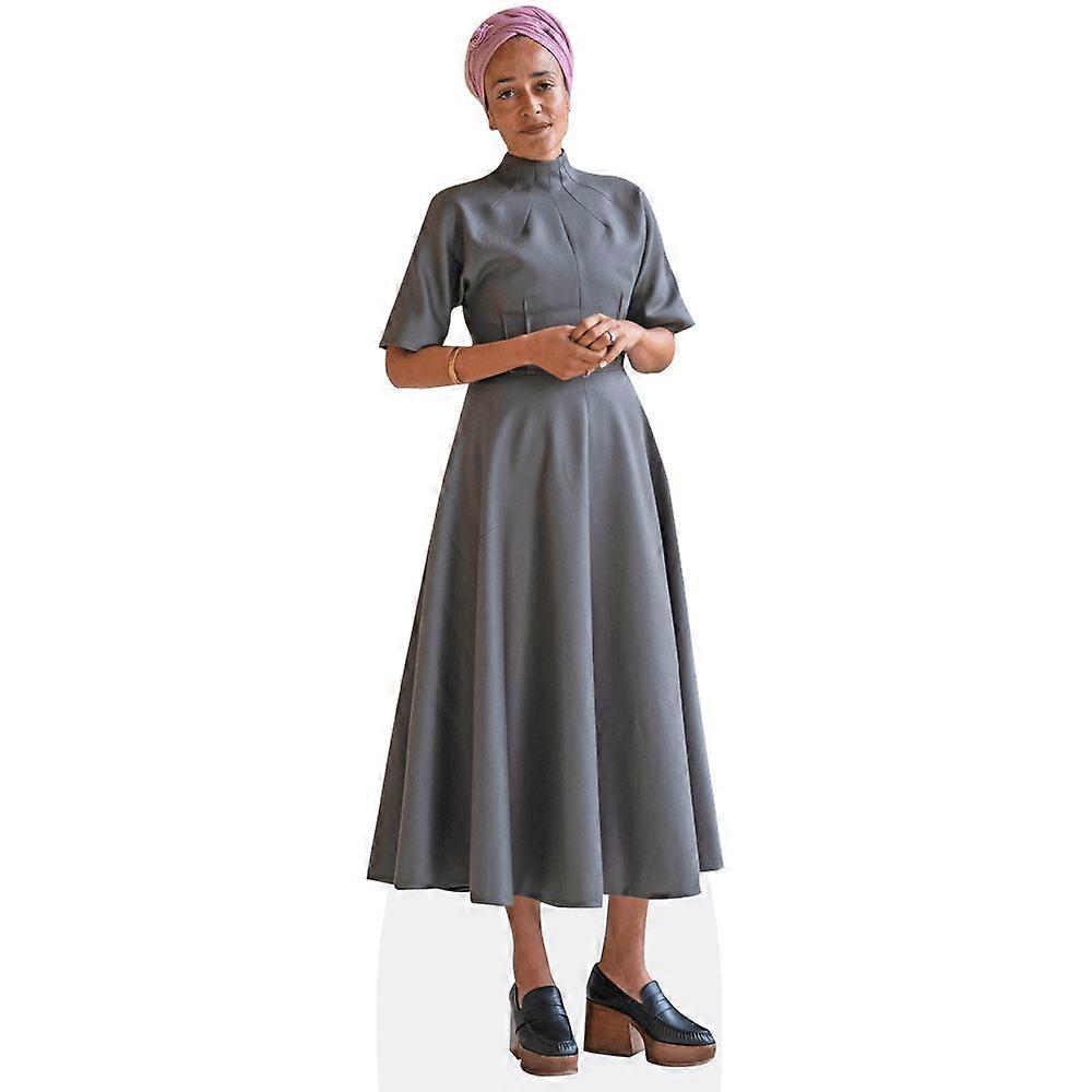 Zadie Smith (Grey Dress) Cardboard Cutout (lifesize OR mini size). Standee. Stand Up.