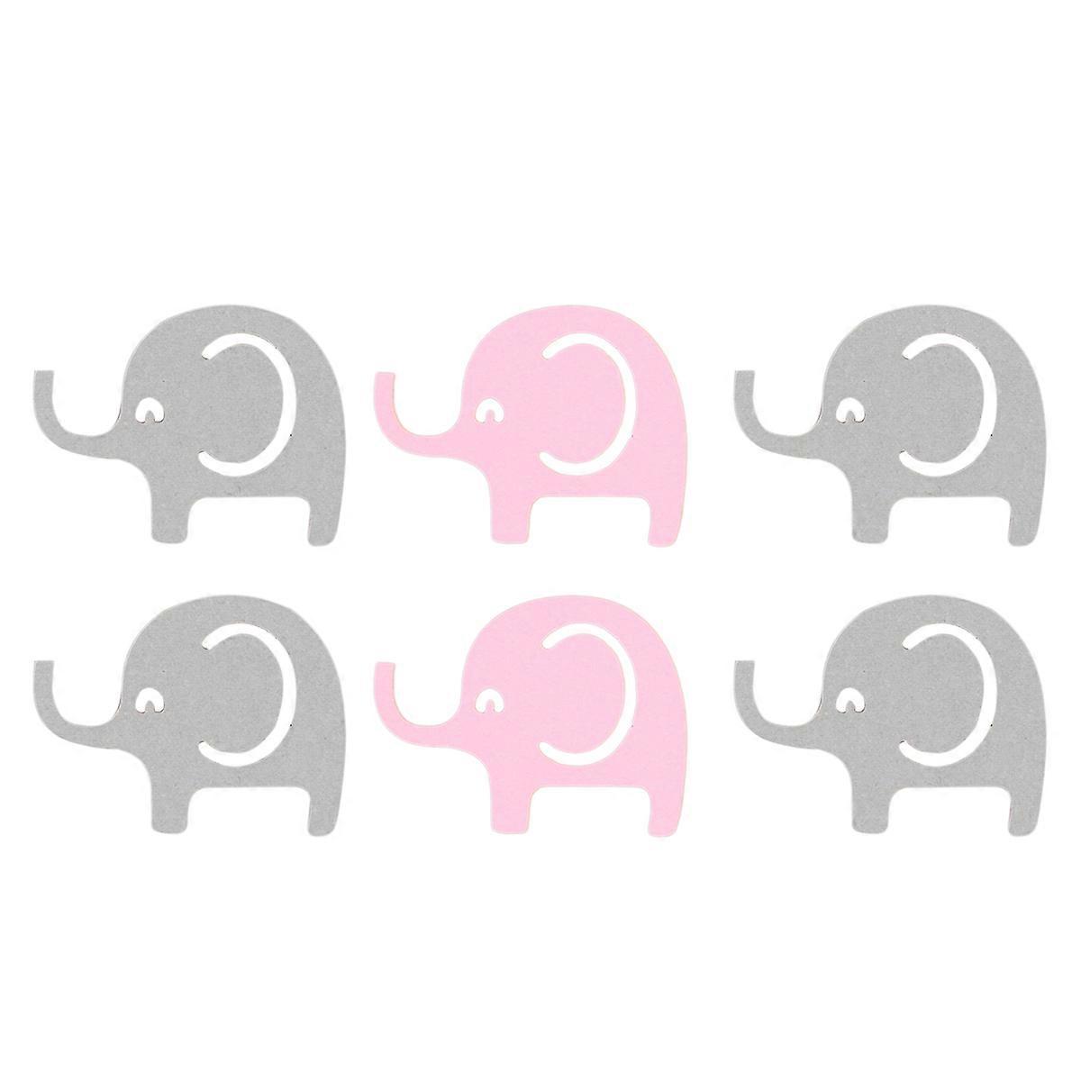 Birthday Ornaments Elephant Table Confetti for Party Decoration 4Packs Set