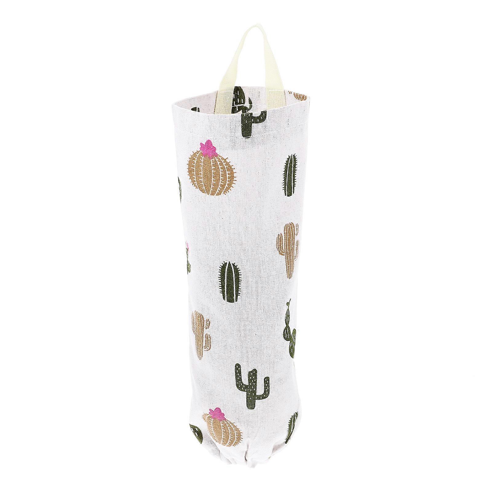 Kitchen Storage Kitchen Bag Holder Cotton Linen Dispenser for Home Use