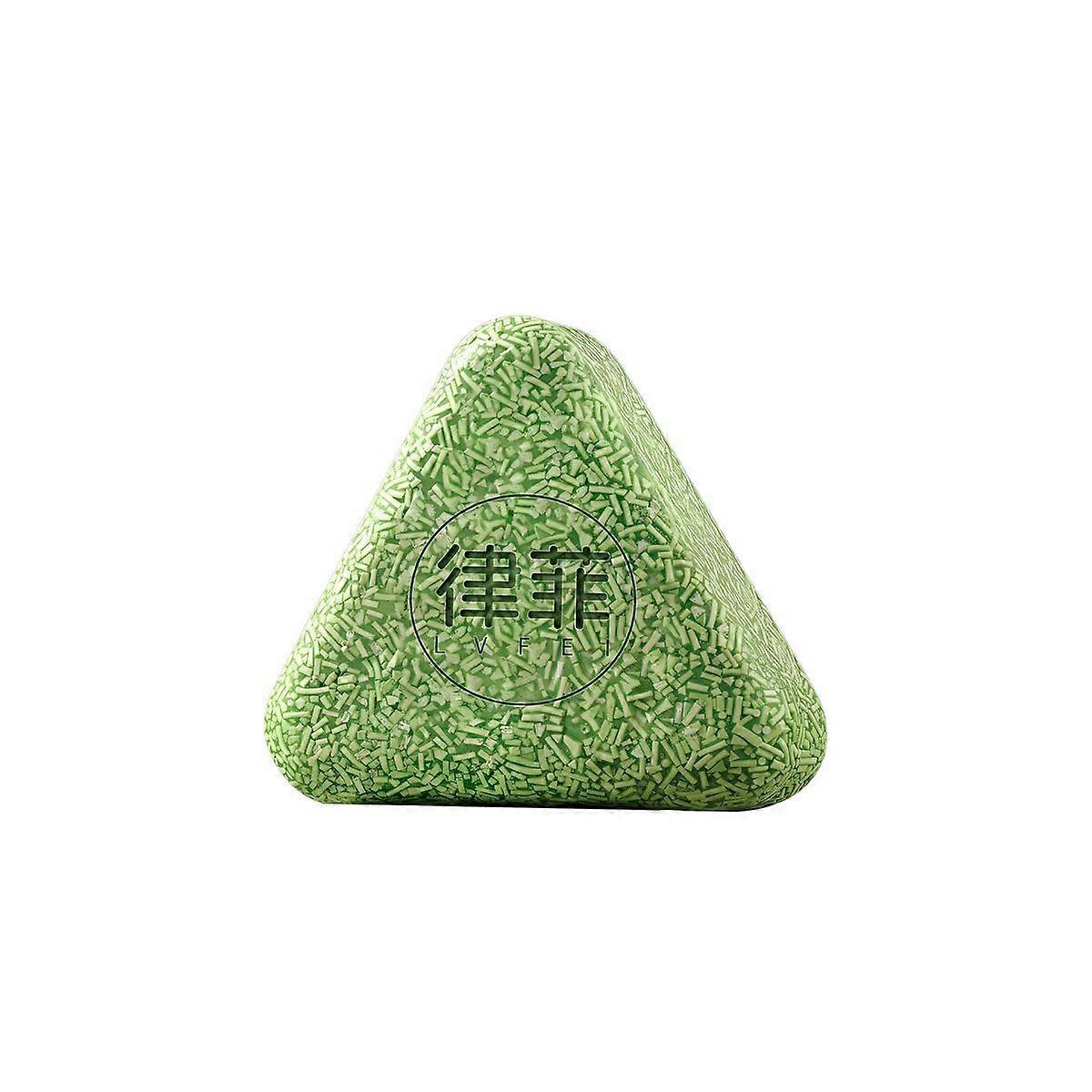 Platycladus Orientalis Leaf Shampoo Bar, Natural Triangle Shampoo Bar with Usman Grass & Ginseng Extract, Calming & Strengthens Hair for Women and Men