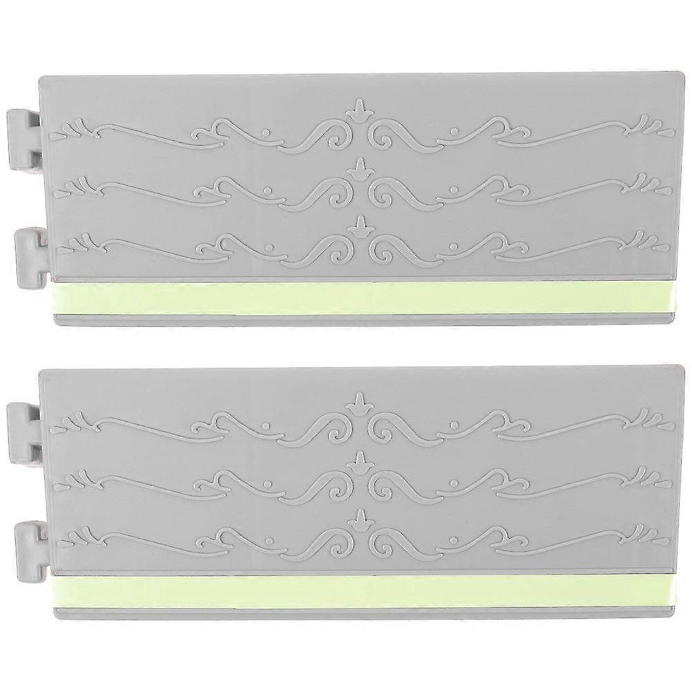 2pcs Robot Vacuum Threshold Ramp Heavy Duty Curb Ramps Sidewalk Ramps Robot Ramp Cushion Threshold Wheelchair Ramp for Doorways Entry