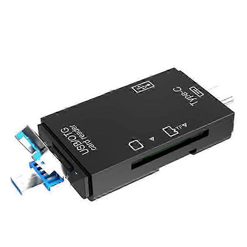 6-in-1 Multifunctional USB 3.0 Card Reader Mini Type-C TF-SD Card Reader OTG Adapter for Mobile Phone JIKAIX