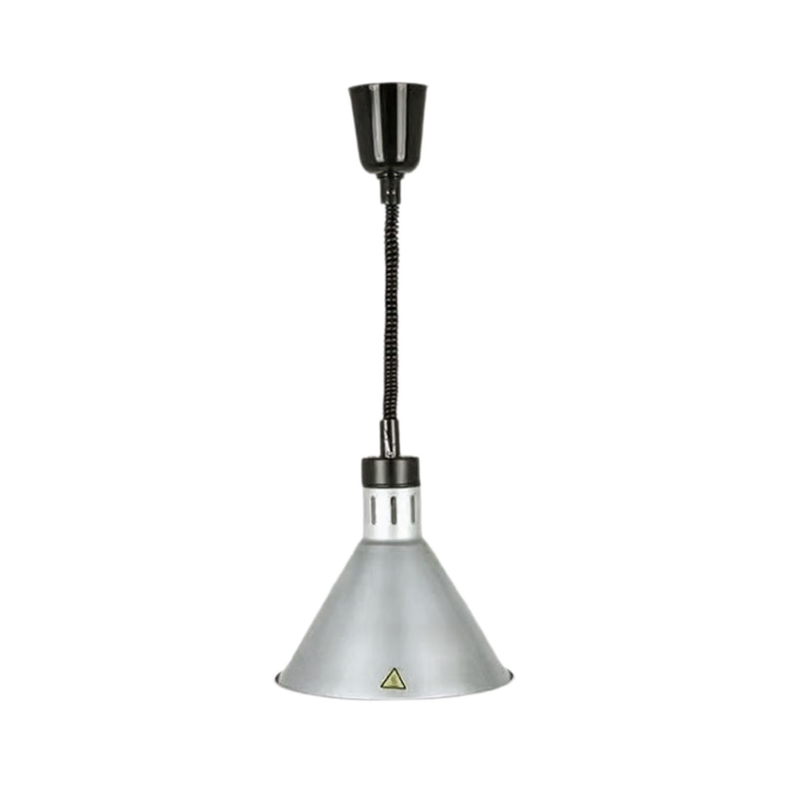 275W E27 Hanging Retractable Heat Lamp for Buffet, Adjustable Food Warmer, Argent Color, No Bulb Included