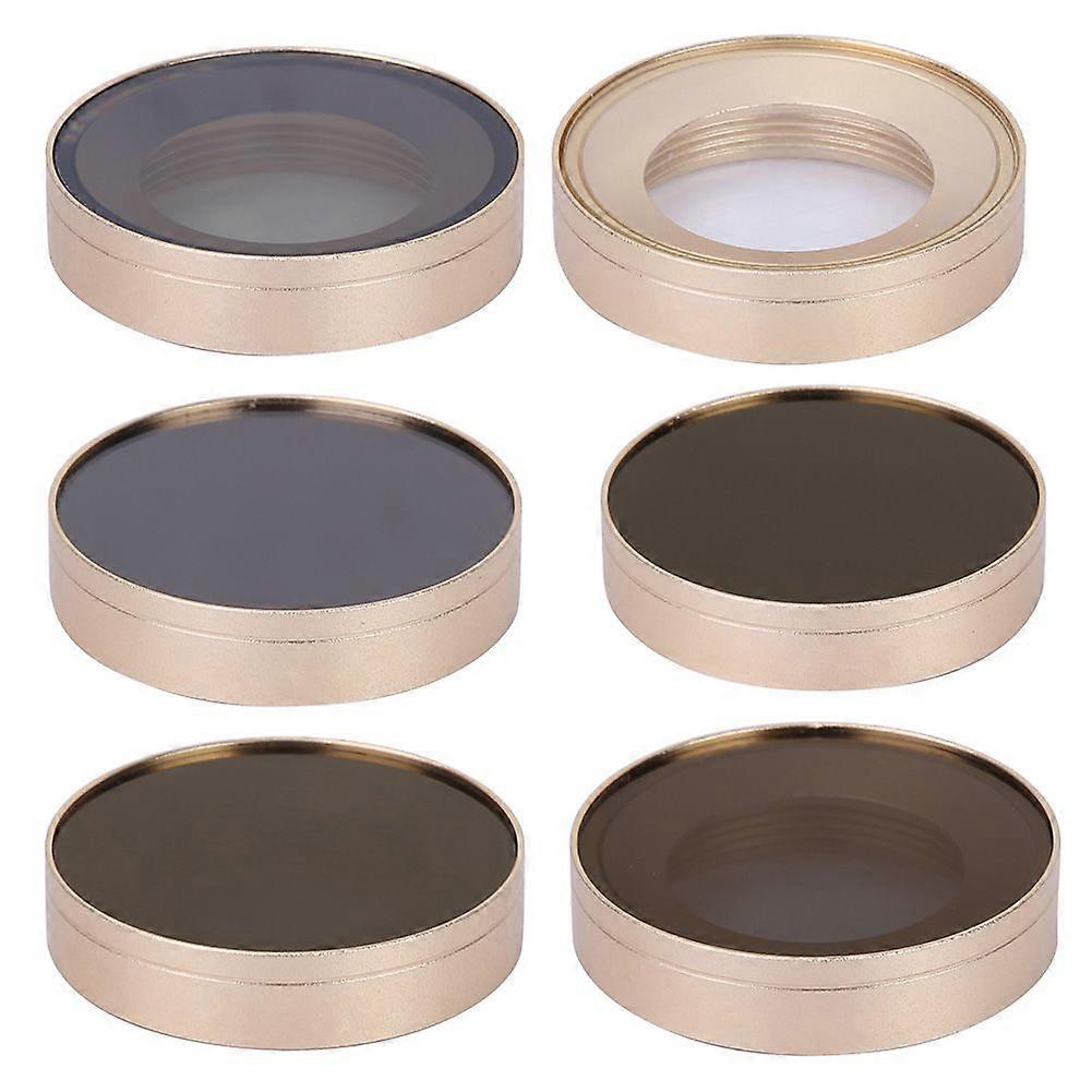 6Pcs Ultra thin Mini Sports Camera Star Effect ND4/8/16/32 CPL Lens Filter Set for OSMO ACTION