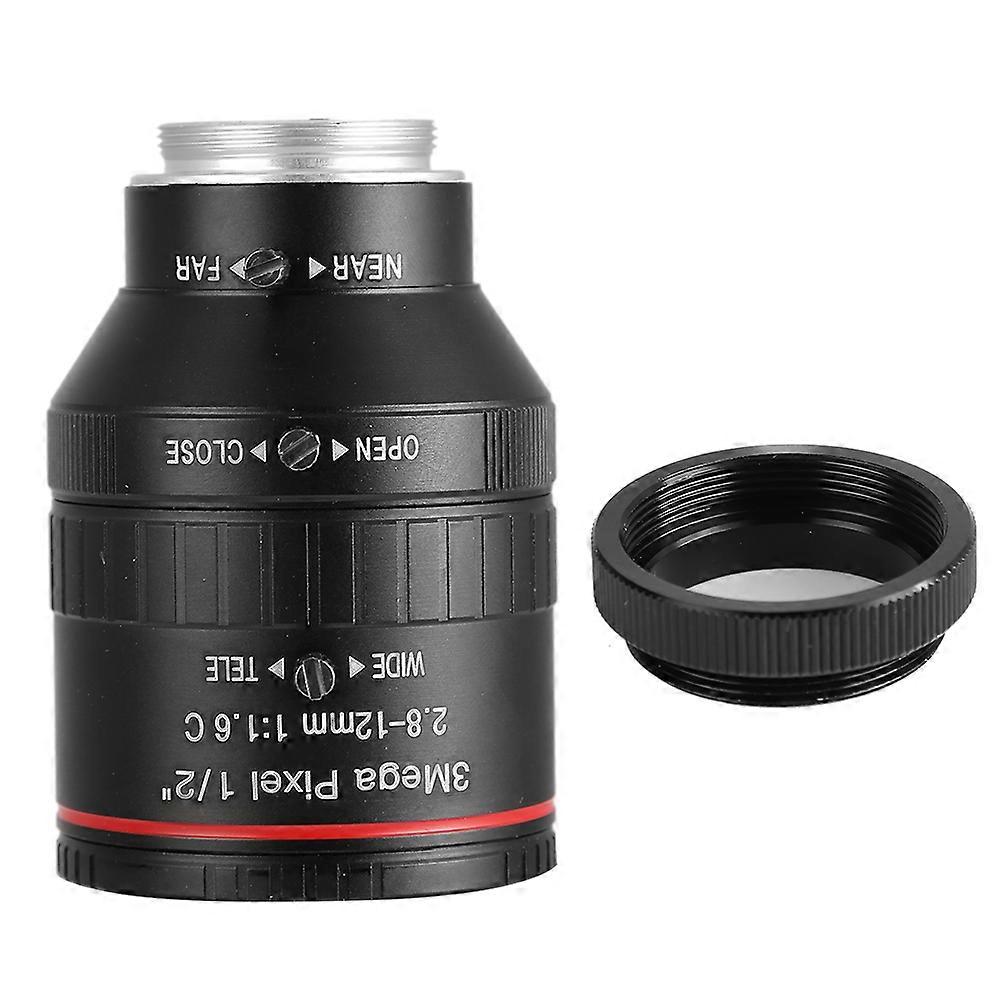 Objectif de caméra de sécurité CCTV 2,8-12 mm 3 MP 1/2 ouverture manuelle monture C