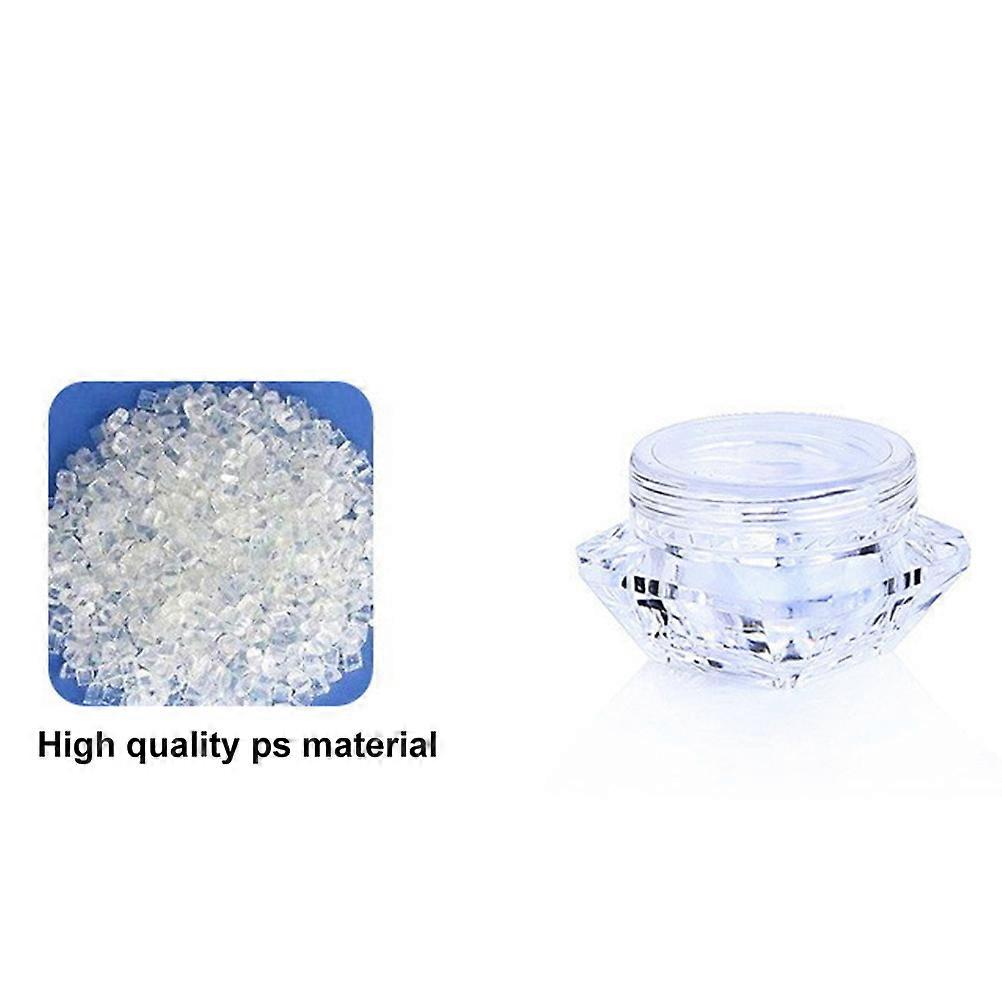 Travel Bottle Set for Facial Cream Featuring 5Pcs Diamond Cosmetic Bottles Assorted Color