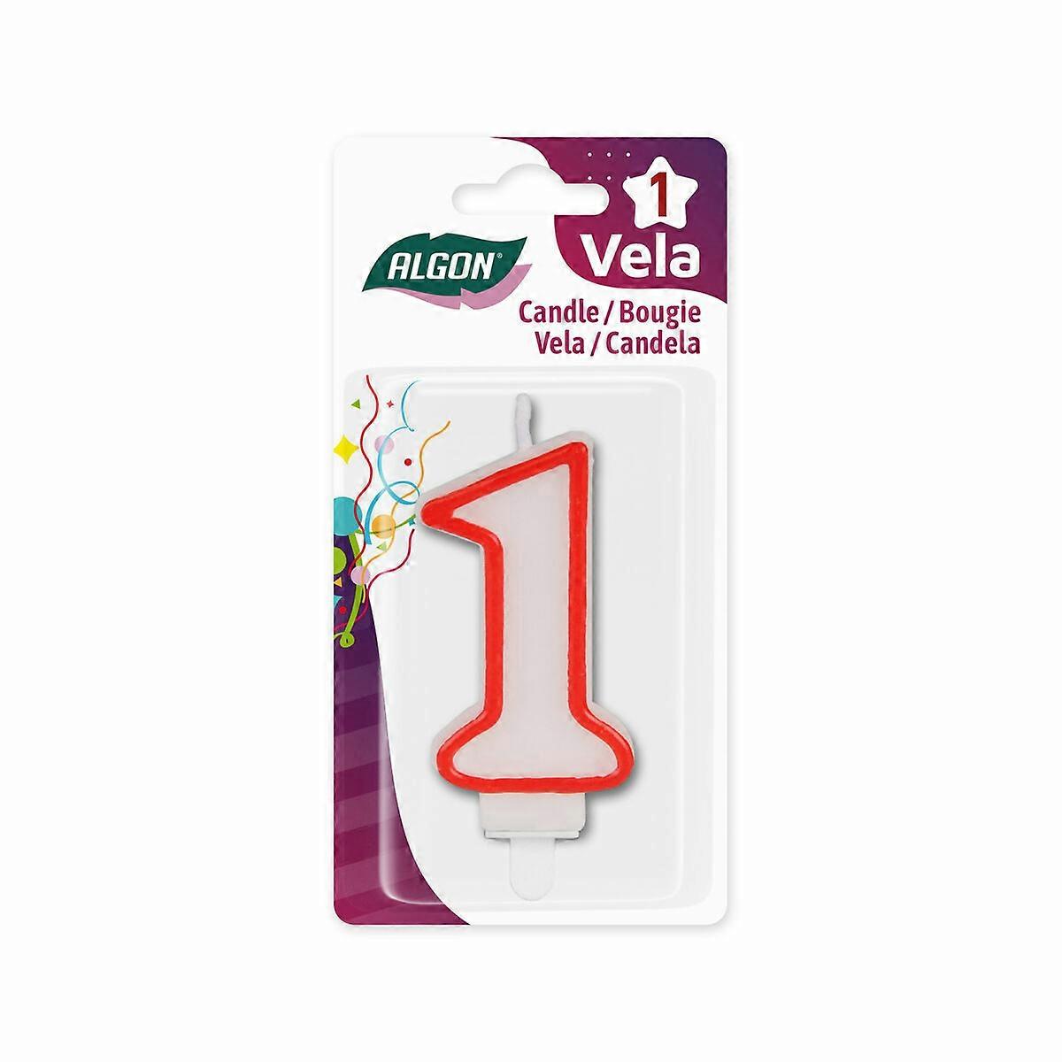 Candle Set Algon Red (36 Units)