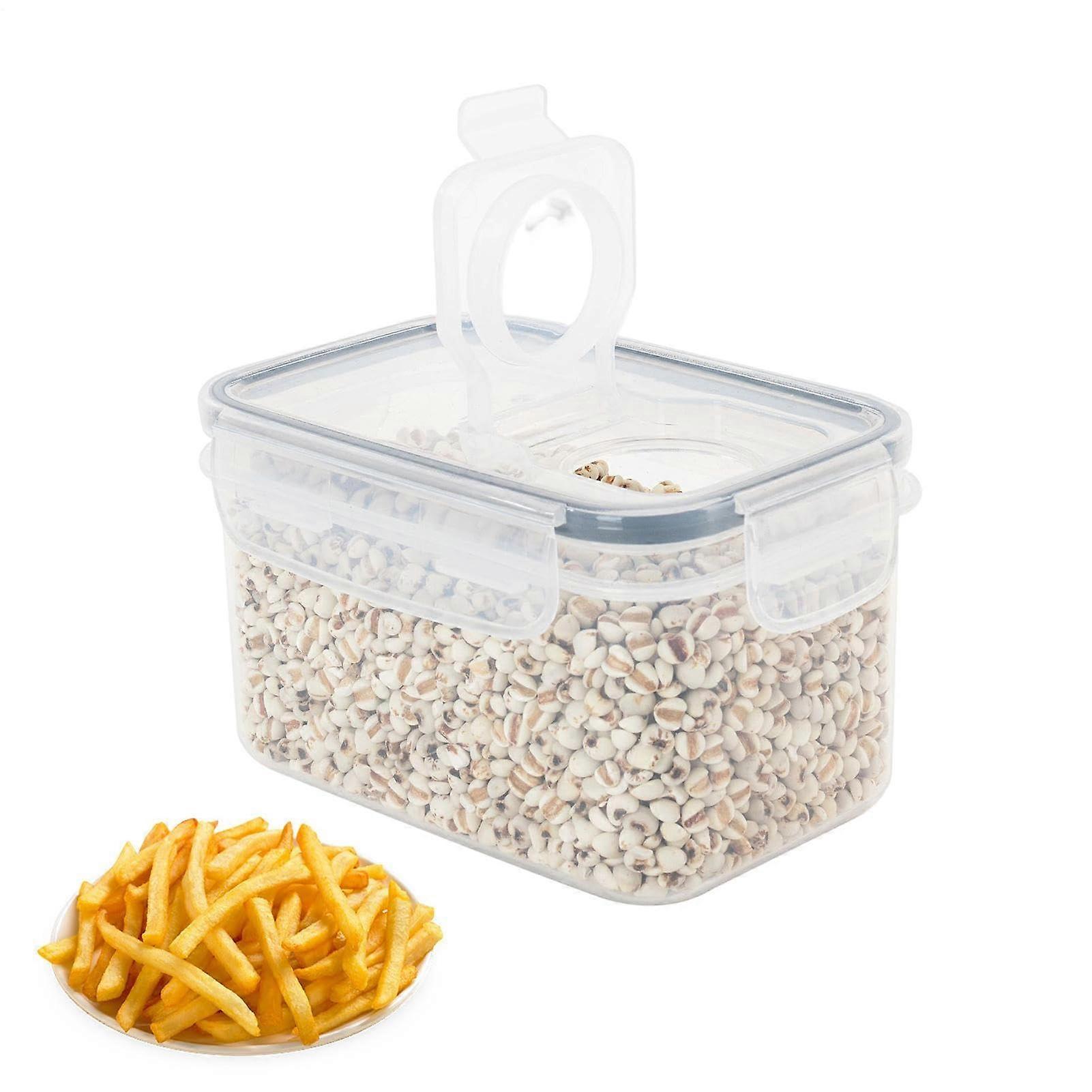 Food Storage Container Set, Airtight Clear Flour and Cereal Containers, Easy Lock Lids for Dry Food, Snacks, Sugar, Oatmeal