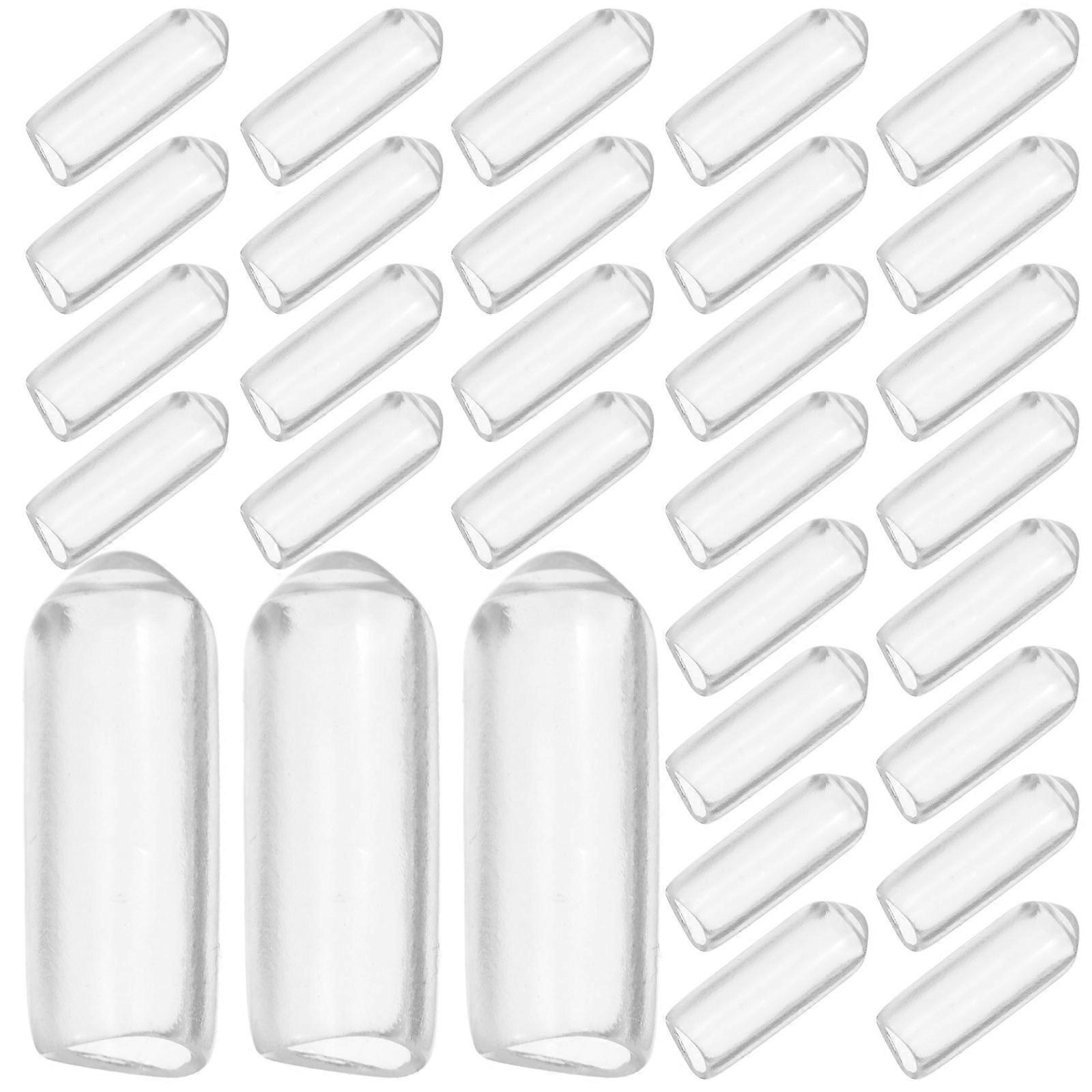 Rubber Tips Caps For Pegboard Hooks 1200 Pcs Transparent Easy Installation For Organized Display With Damage Prevention