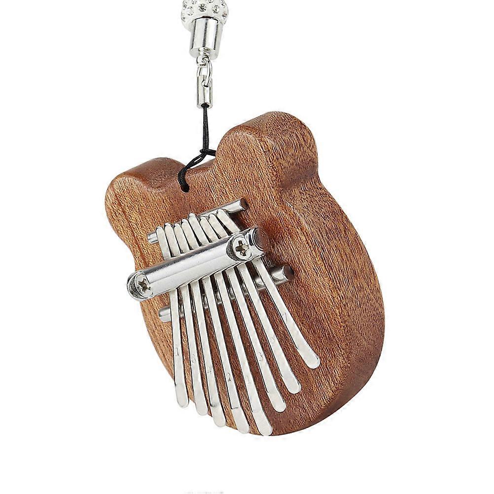 Creative Kalimba Thumb Piano for Playing Use 1Set Eight Keys Brown Instrument