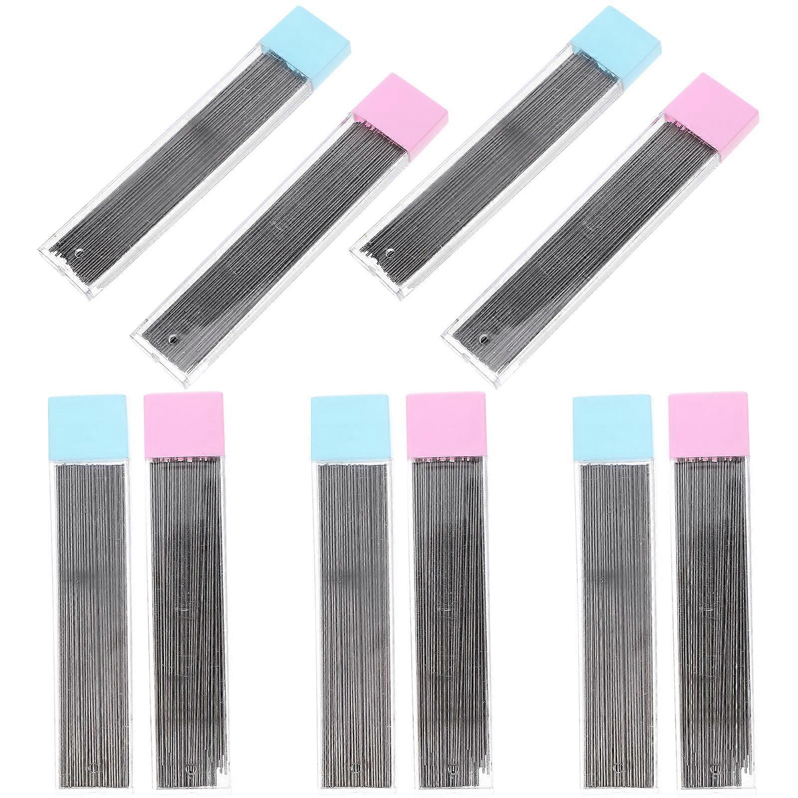 20 Boxes Mechanical Pencil Refills Suitable For Beginners Writing Tasks Cylindrical Design Black